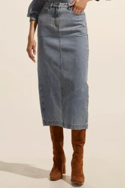 Accord Skirt-Washed Denim|zoe kratzmann Discount
