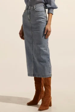 Accord Skirt-Washed Denim|zoe kratzmann Discount