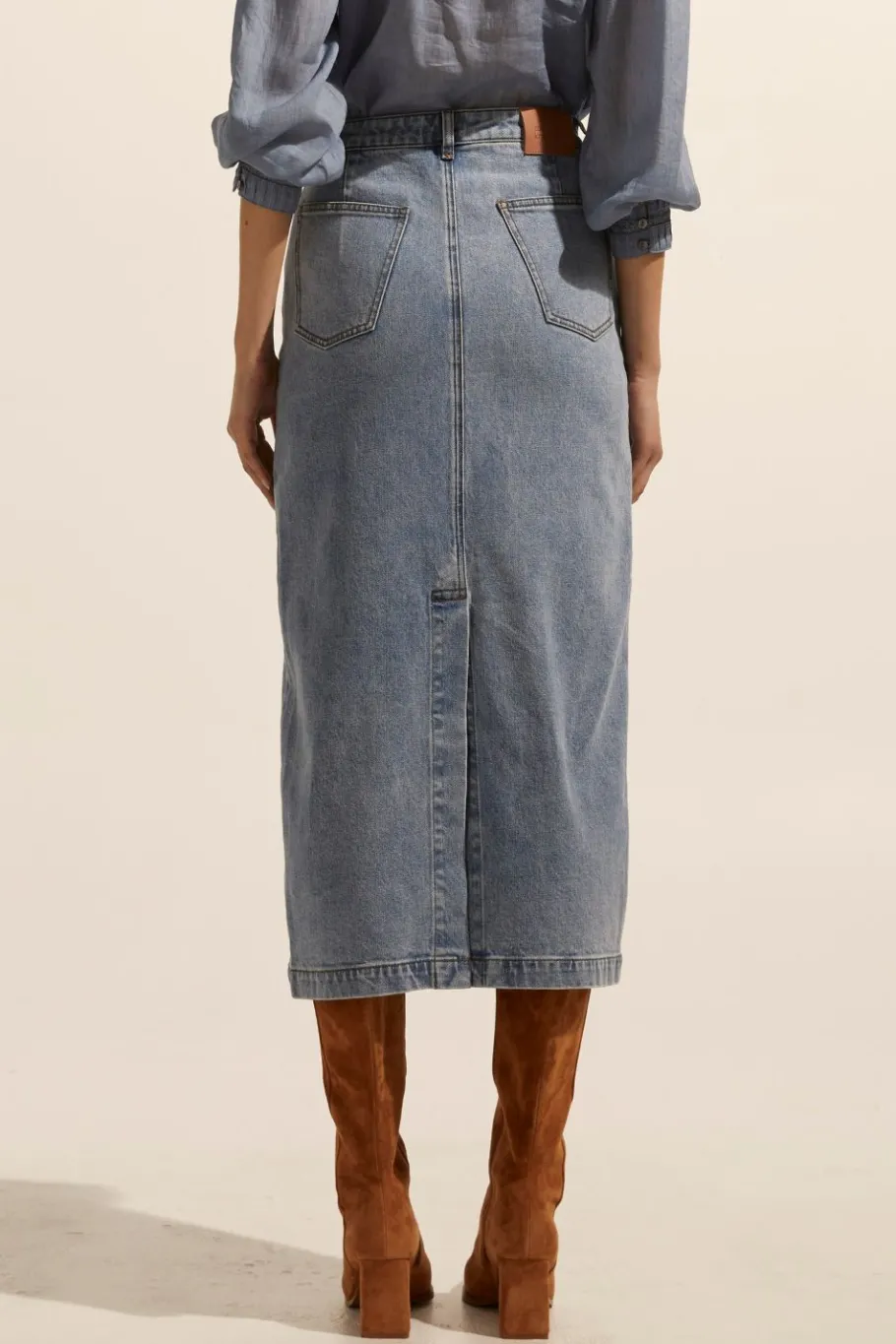 Accord Skirt-Washed Denim|zoe kratzmann Discount