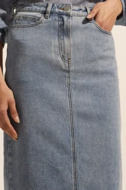 Accord Skirt-Washed Denim|zoe kratzmann Discount