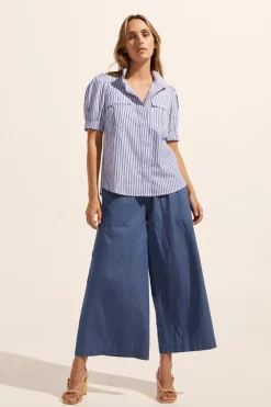 Allot Top-Cobalt Stripe|zoe kratzmann