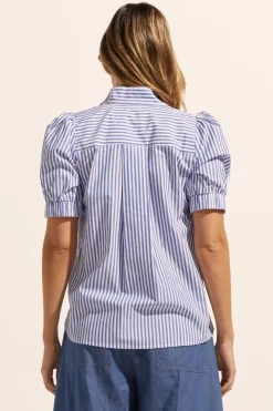 Allot Top-Cobalt Stripe|zoe kratzmann