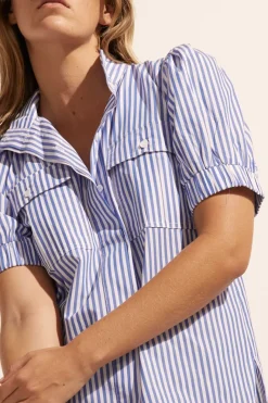 Allot Top-Cobalt Stripe|zoe kratzmann