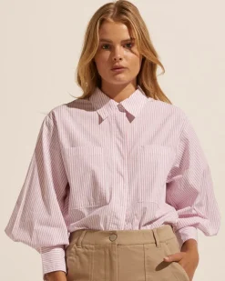 Ardent Top-Strawberry Stripe|zoe kratzmann