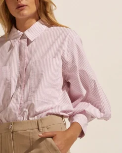 Ardent Top-Strawberry Stripe|zoe kratzmann