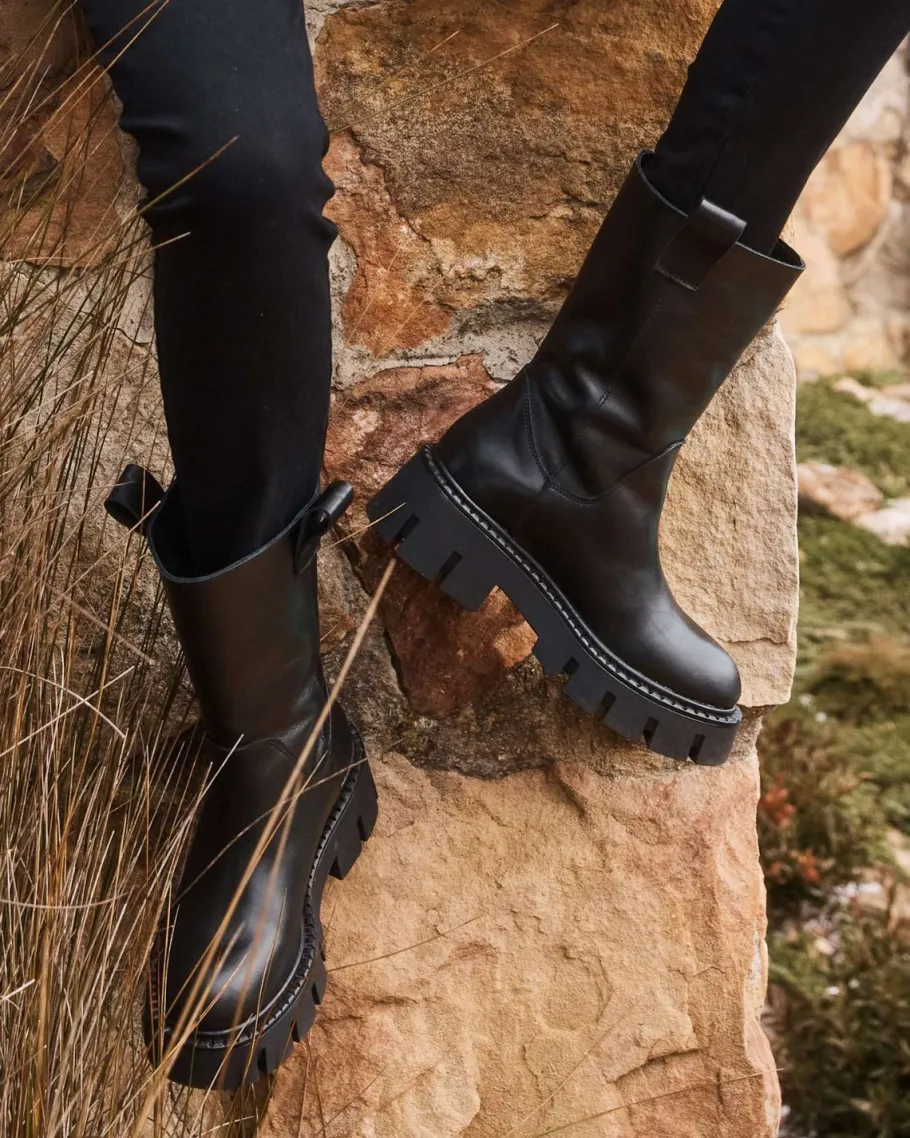Aside Boot-Black Leather|zoe kratzmann Clearance