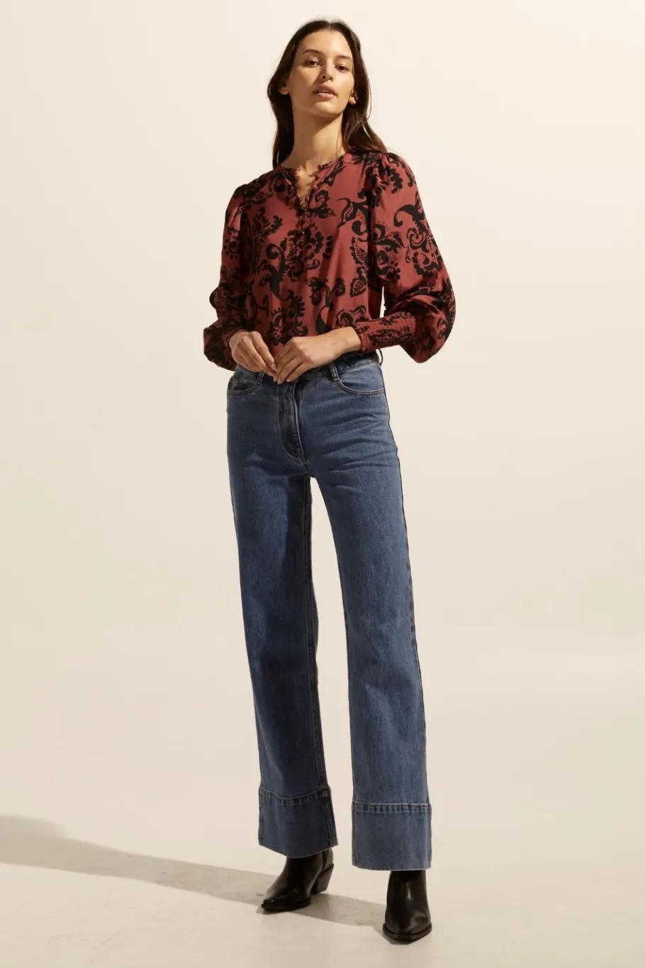 Beam Top-Clay Floral|zoe kratzmann Clearance
