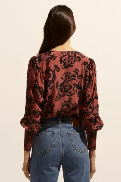 Beam Top-Clay Floral|zoe kratzmann Clearance