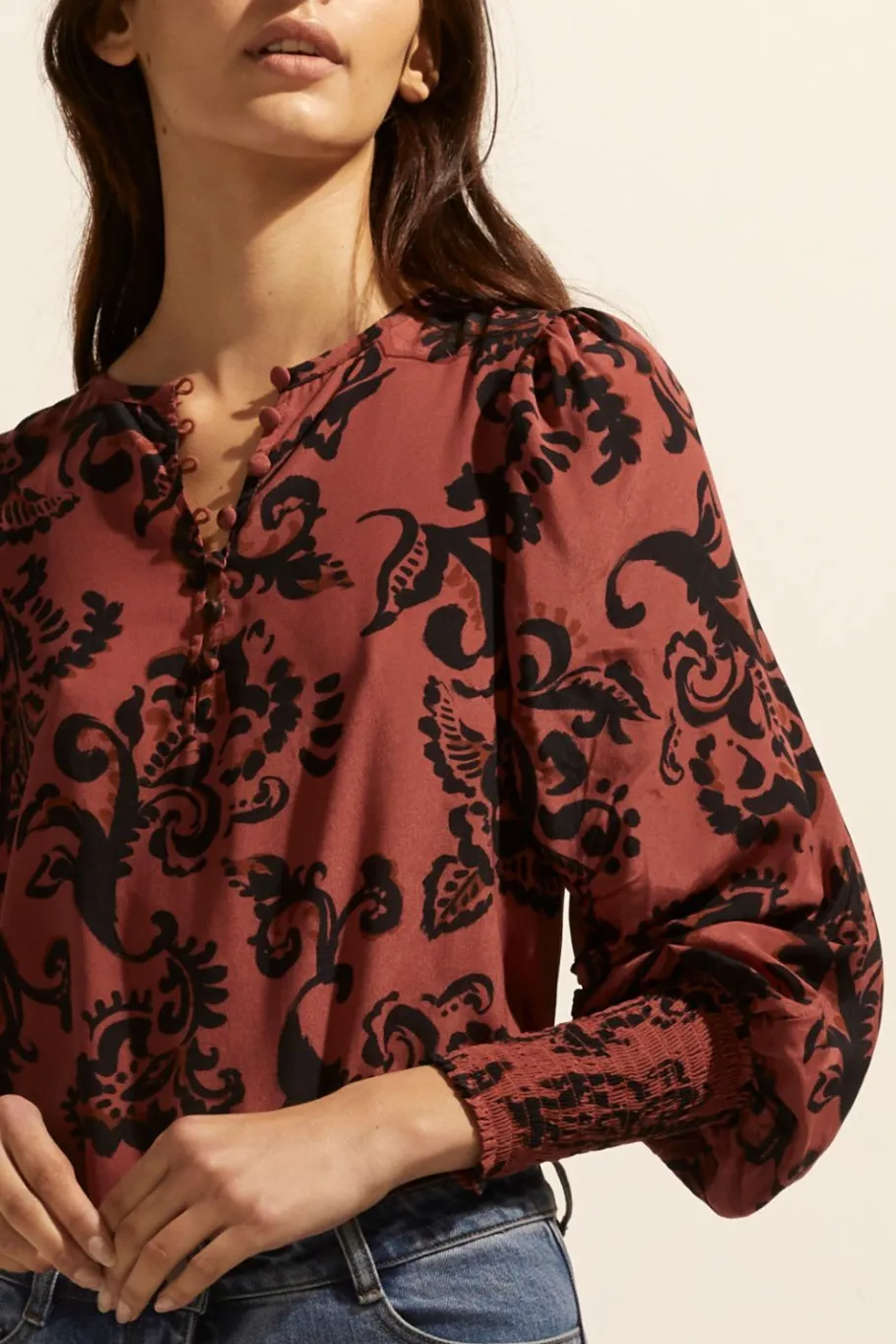 Beam Top-Clay Floral|zoe kratzmann Clearance