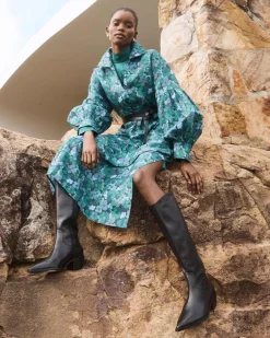 Beeline Dress-Juniper Floral|zoe kratzmann Best