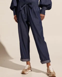 Bolster Pant-Dark Chambray|zoe kratzmann