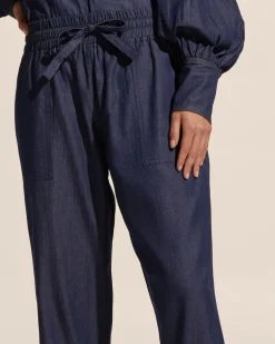Bolster Pant-Dark Chambray|zoe kratzmann