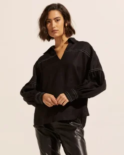 Bounty Top-Black|zoe kratzmann Hot