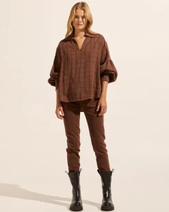 Bounty Top-Chocolate Check|zoe kratzmann Sale