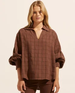 Bounty Top-Chocolate Check|zoe kratzmann Sale