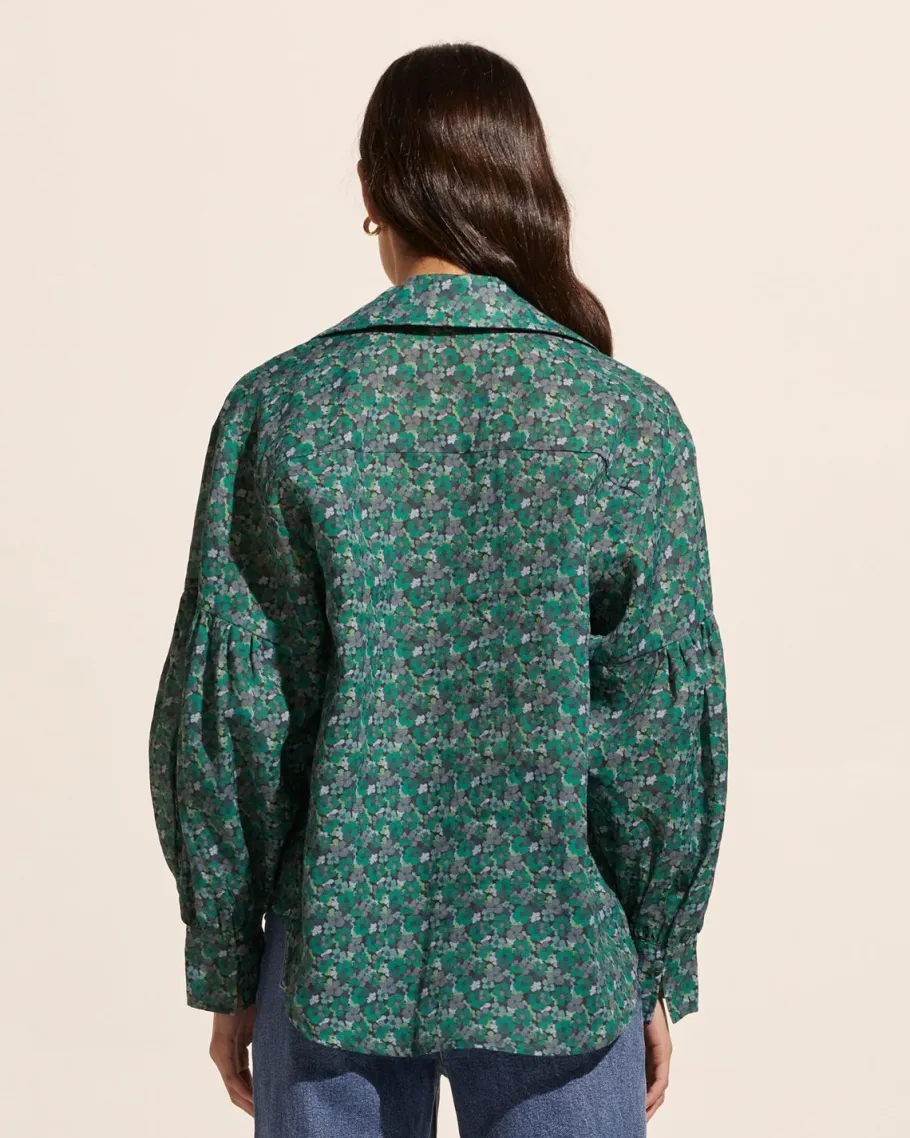 Bounty Top-Juniper Floral|zoe kratzmann New