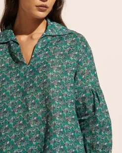 Bounty Top-Juniper Floral|zoe kratzmann New