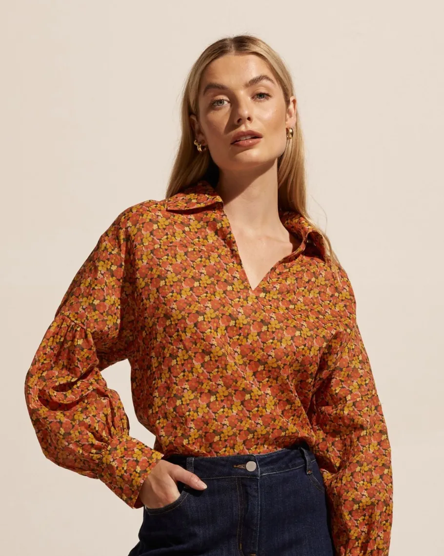 Bounty Top-Sunset Floral|zoe kratzmann Online