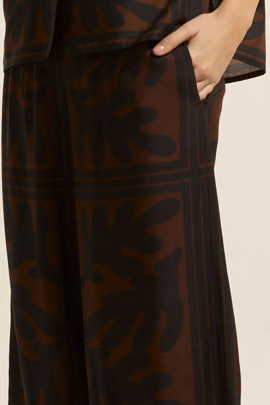 Breeze Pant-Choc Frond|zoe kratzmann
