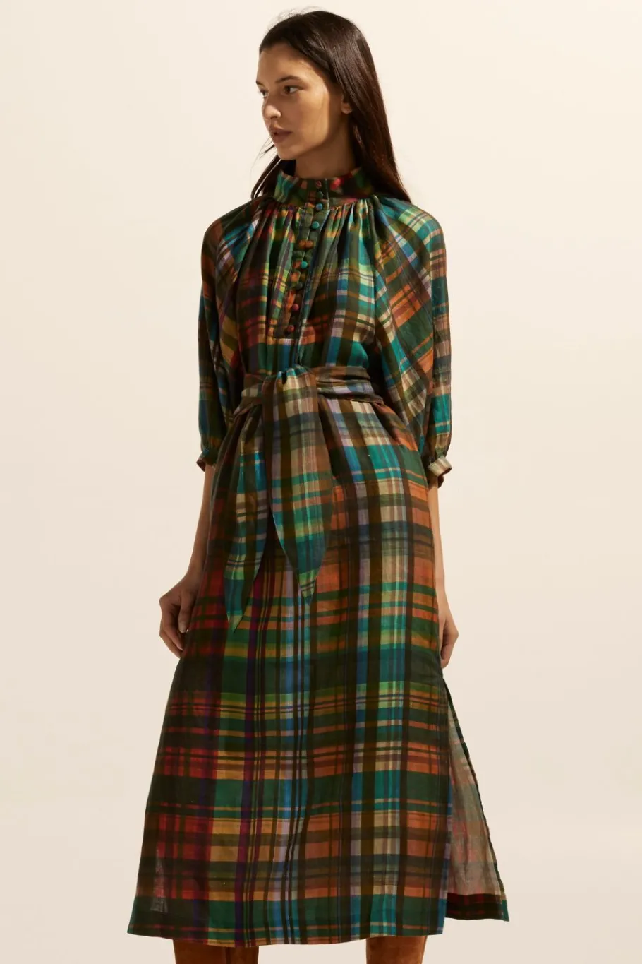 Capture Dress-Kaleidoscope Check|zoe kratzmann