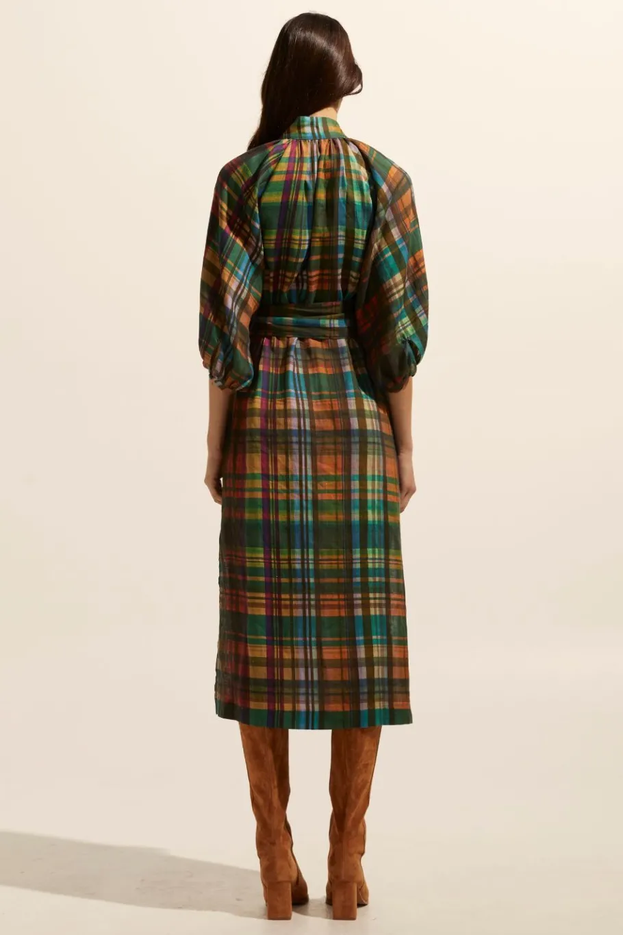 Capture Dress-Kaleidoscope Check|zoe kratzmann