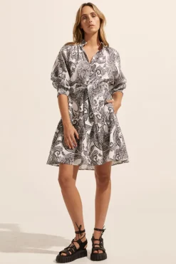 Cater Dress-Black Paisley|zoe kratzmann New