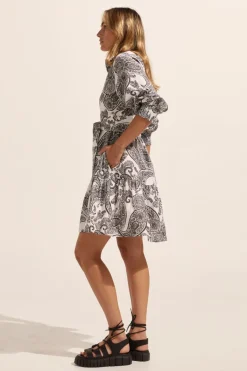 Cater Dress-Black Paisley|zoe kratzmann New
