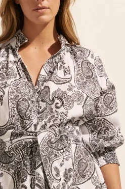 Cater Dress-Black Paisley|zoe kratzmann New