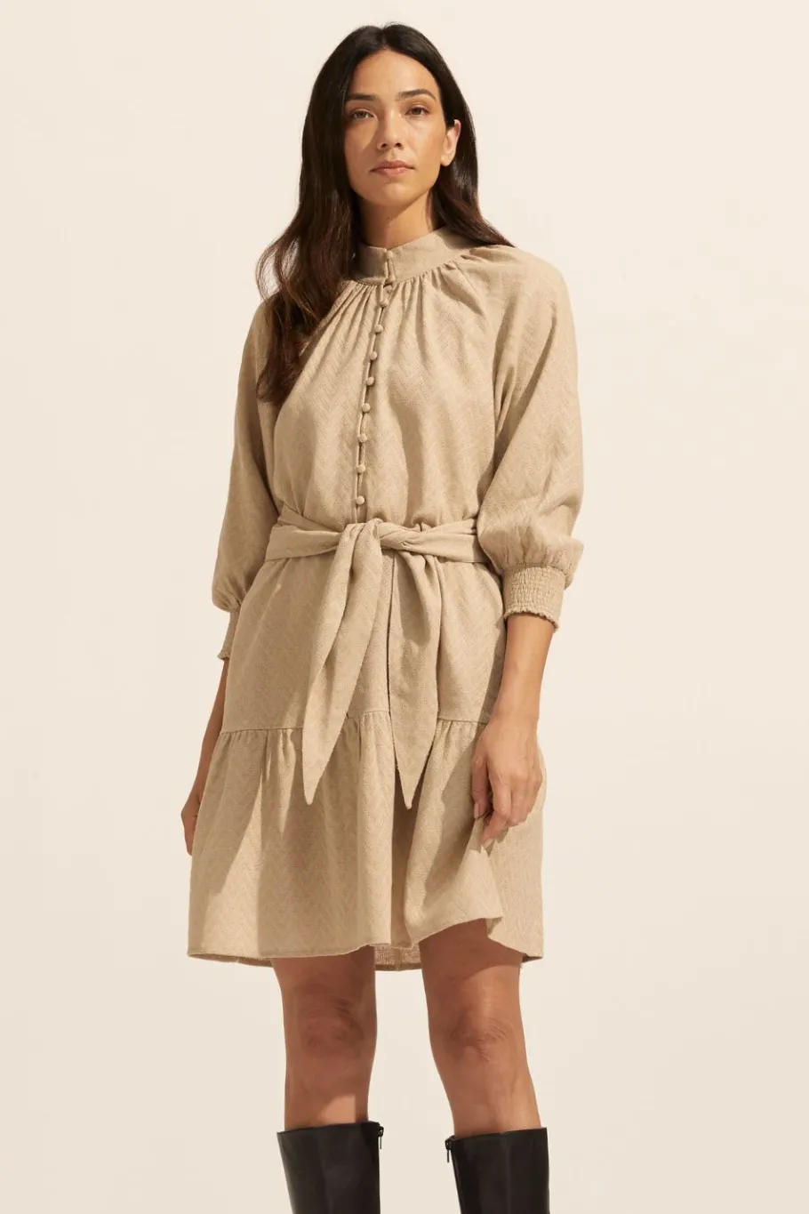 Cater Dress-Mushroom|zoe kratzmann Best