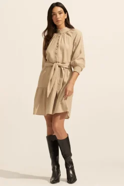 Cater Dress-Mushroom|zoe kratzmann Best