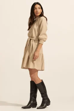 Cater Dress-Mushroom|zoe kratzmann Best