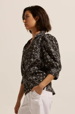 Clarity Top-Black Bandana|zoe kratzmann New
