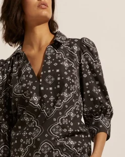 Clarity Top-Black Bandana|zoe kratzmann New