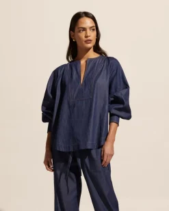 Collude Top-Dark Chambray|zoe kratzmann Online