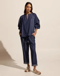 Collude Top-Dark Chambray|zoe kratzmann Online
