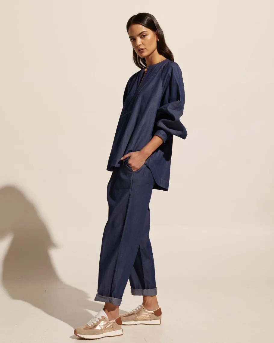 Collude Top-Dark Chambray|zoe kratzmann Online