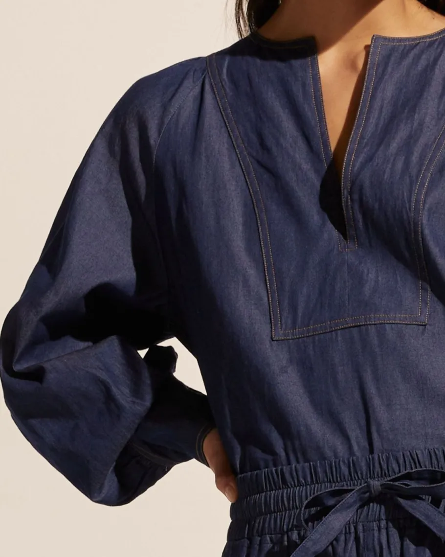 Collude Top-Dark Chambray|zoe kratzmann Online