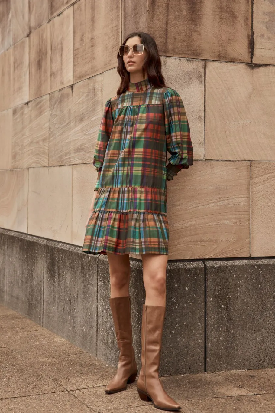 Confide Dress-Kaleidoscope Check|zoe kratzmann New