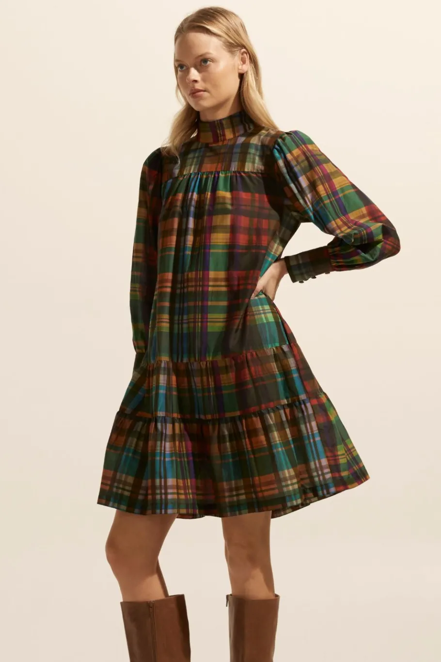Confide Dress-Kaleidoscope Check|zoe kratzmann New