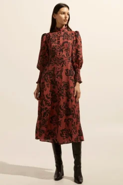 Crave Dress-Clay Floral|zoe kratzmann Best