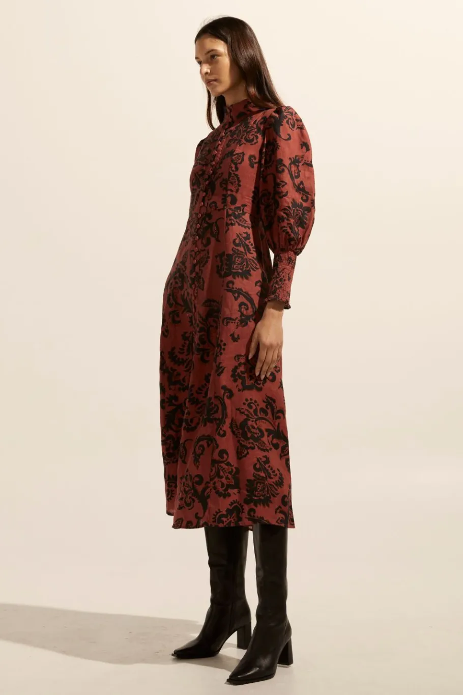 Crave Dress-Clay Floral|zoe kratzmann Best