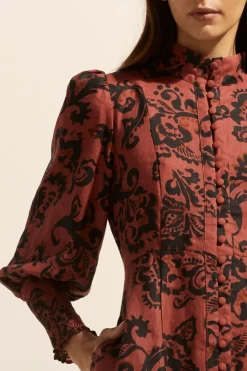Crave Dress-Clay Floral|zoe kratzmann Best