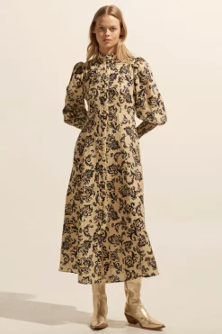Crave Dress-Ochre Floral|zoe kratzmann Discount
