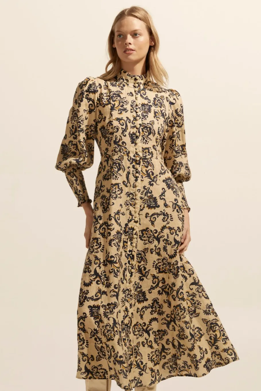 Crave Dress-Ochre Floral|zoe kratzmann Discount