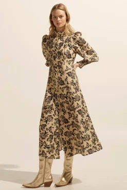 Crave Dress-Ochre Floral|zoe kratzmann Discount