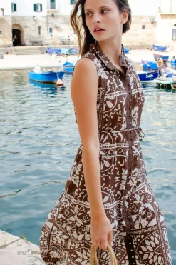Crescent Dress-Choc Mosaic|zoe kratzmann Hot