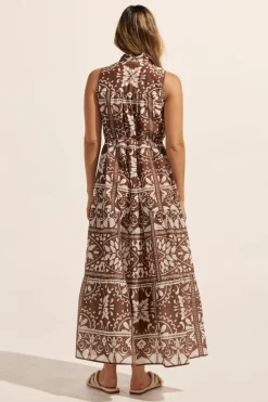 Crescent Dress-Choc Mosaic|zoe kratzmann Hot