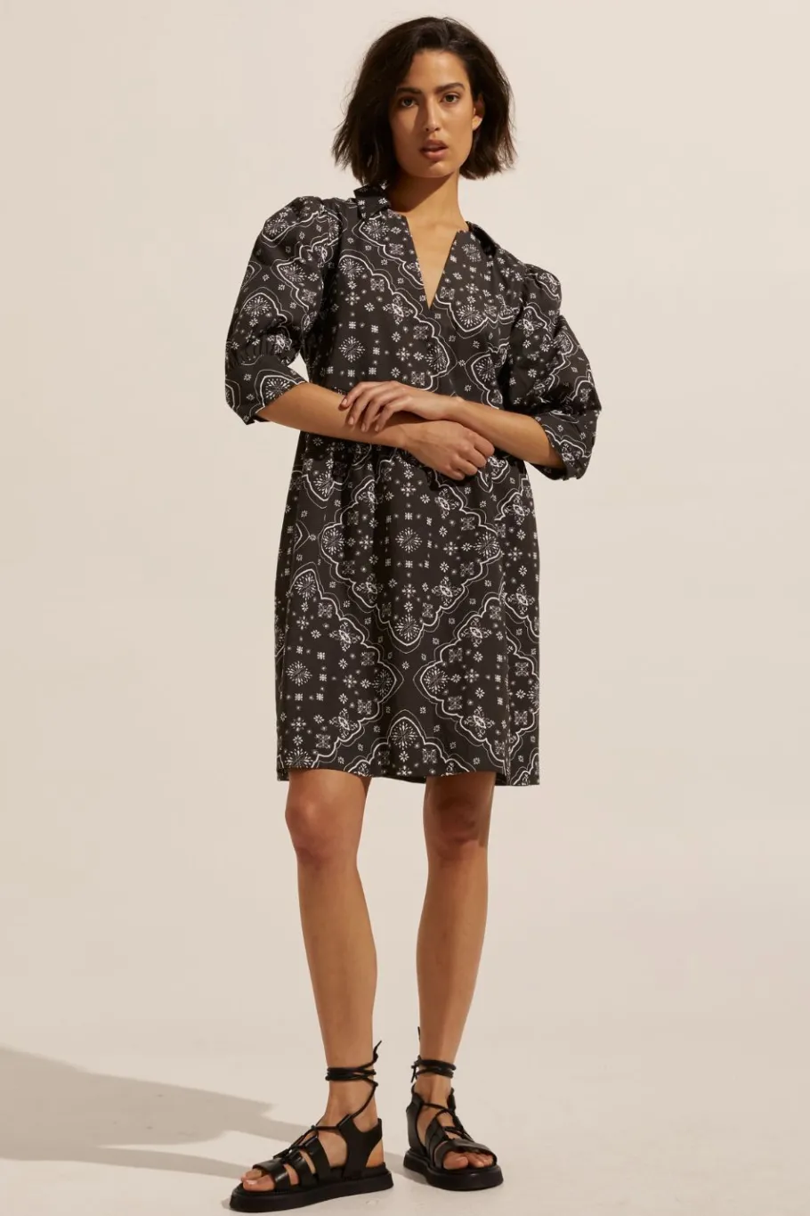 Cruise Dress-Black Bandana|zoe kratzmann Best