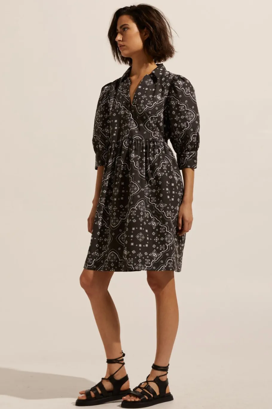 Cruise Dress-Black Bandana|zoe kratzmann Best