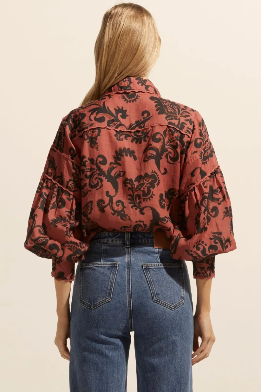 Dash Top-Clay Floral|zoe kratzmann Clearance